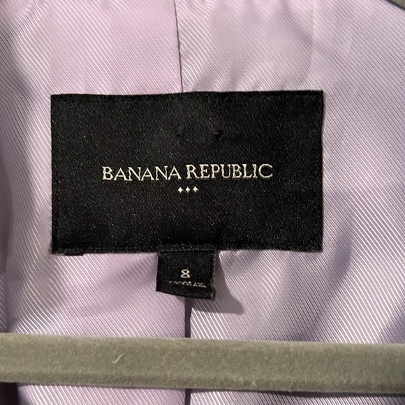 Banana Republic Factory Washable Windowpane Inverted Collar Blazer 8 - Picture 4 of 8